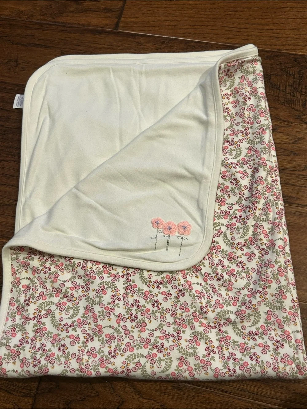 New Baby Vintage Gymboree Azalea Floral Blanket Year 2000